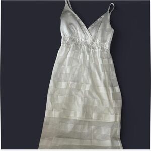 White mesh maxi dress